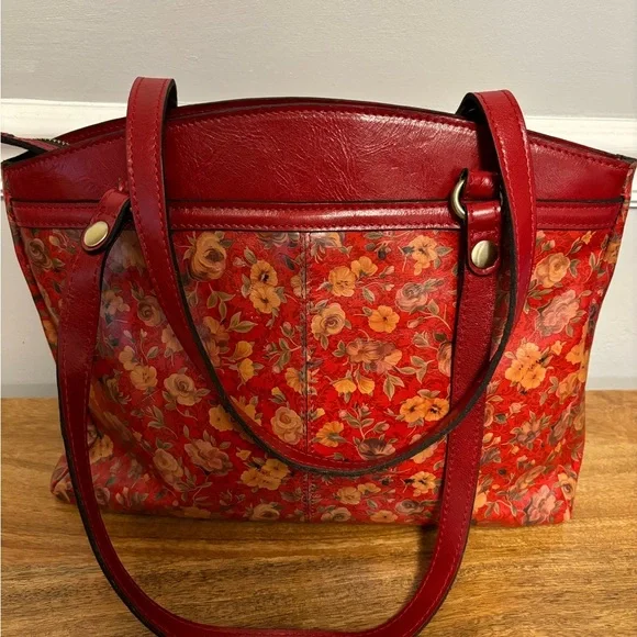 Patricia Nash floral satchel - Picture 2 of 11